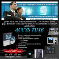 Reloj checador de HUELLA DIGITAL
